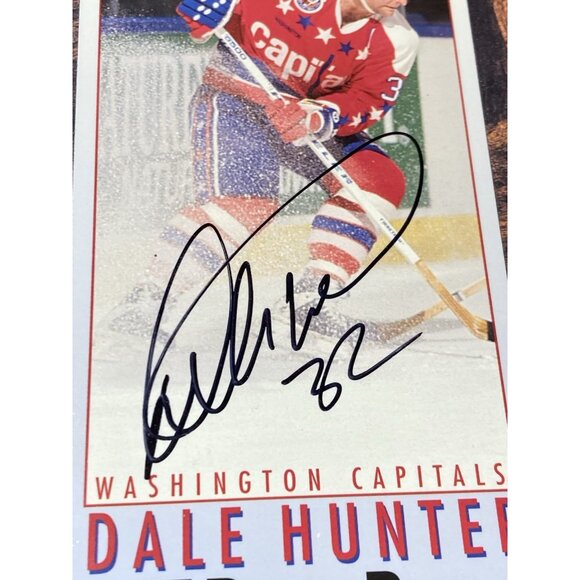 Washington Capitals Dale Hunter Signed Autographed 1993-94 Fleer PowerPlay #262 - Picture 2 of 3